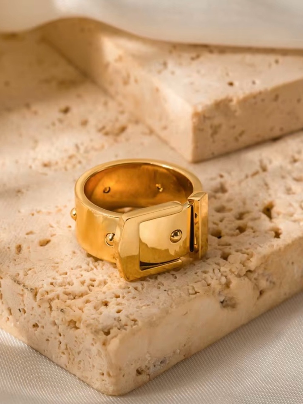 Gold Buckle Ring